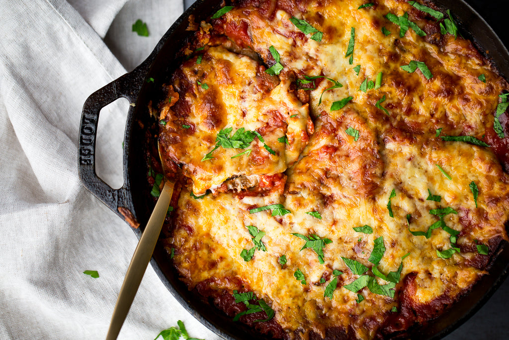 1 Pan Keto Eggplant Parmesan