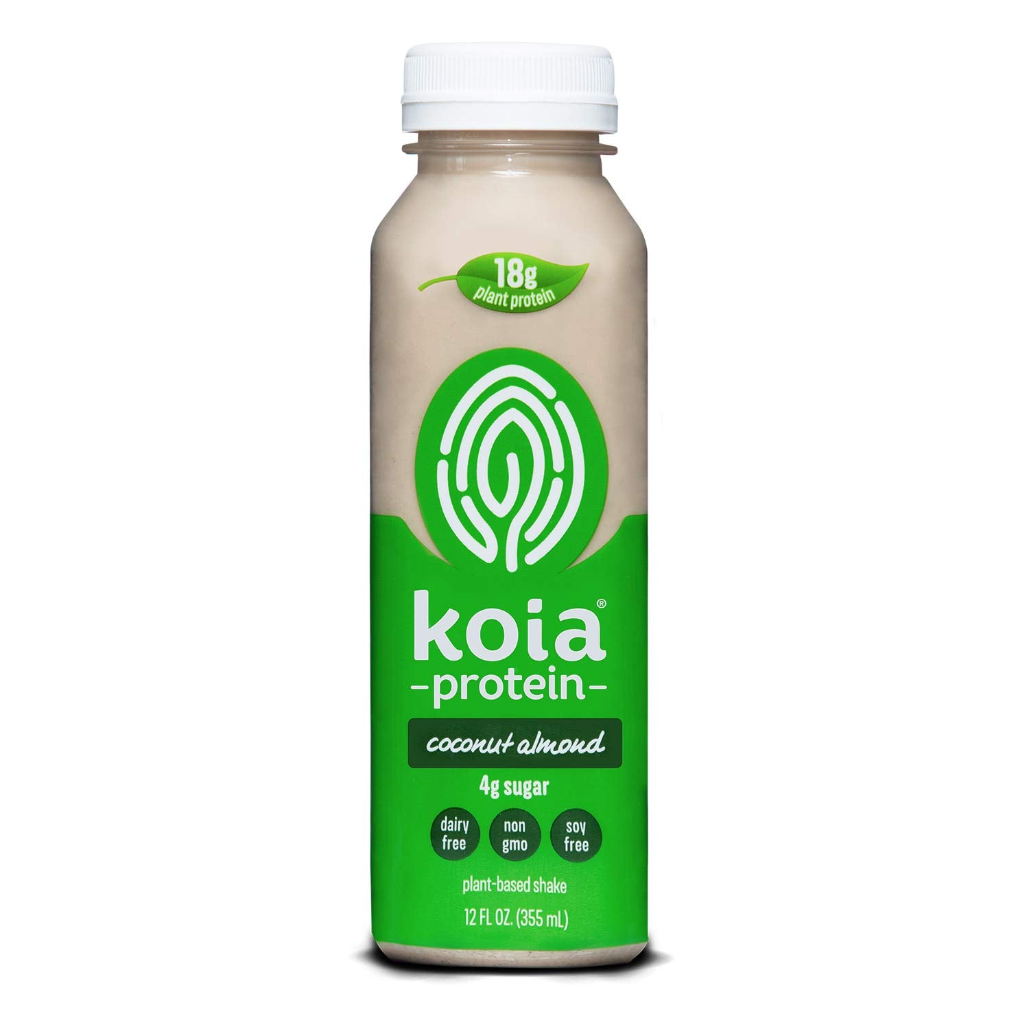 Koia Protein - Ready To Drink Plant Protein Shake (12 oz) - Coconut Almond - Dairy Free, Gluten Free, Soy Free, Non GMO, Kosher, Vegan