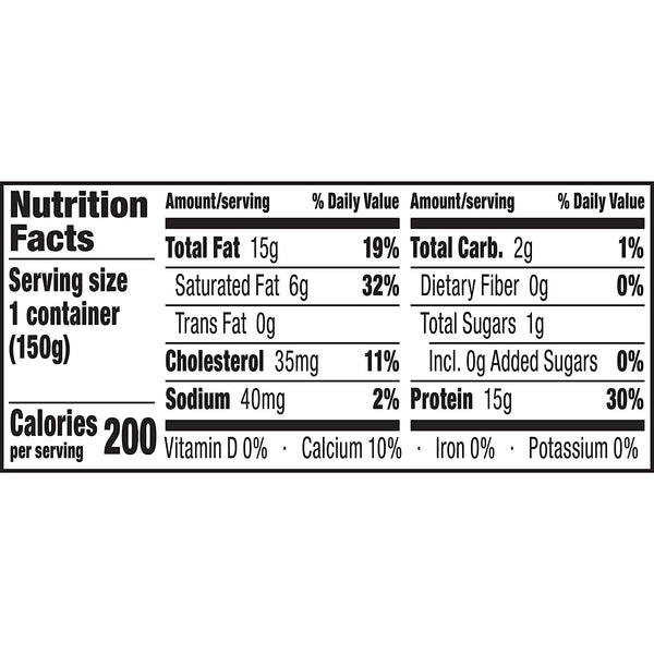 :ratio KETO Yogurt Cultured Dairy Snack, Coconut, 5.3oz cup