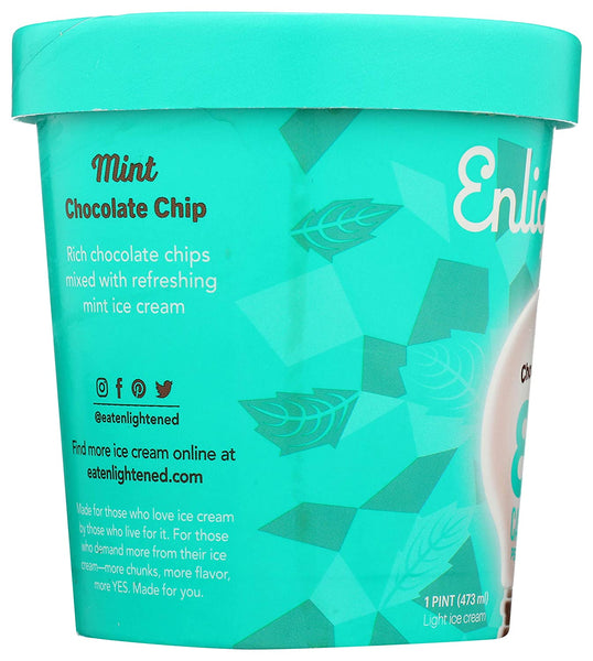 Enlightened Mint Chip Ice Cream Pint, 16 fl oz (Frozen)