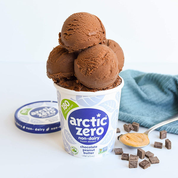 Arctic Zero, Non-Dairy Desserts, Chocolate Peanut Butter, 16 oz (Frozen)