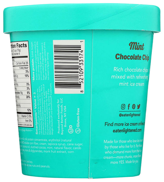 Enlightened Mint Chip Ice Cream Pint, 16 fl oz (Frozen)