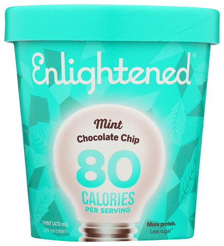 Enlightened Mint Chip Ice Cream Pint, 16 fl oz (Frozen)