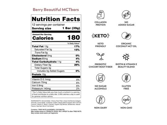 MCTBar Keto Protein Bar - Berry Beautiful