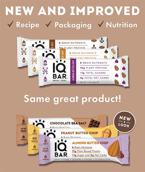 IQBAR Keto Protein Bars 3x Chocolate Variety Pack